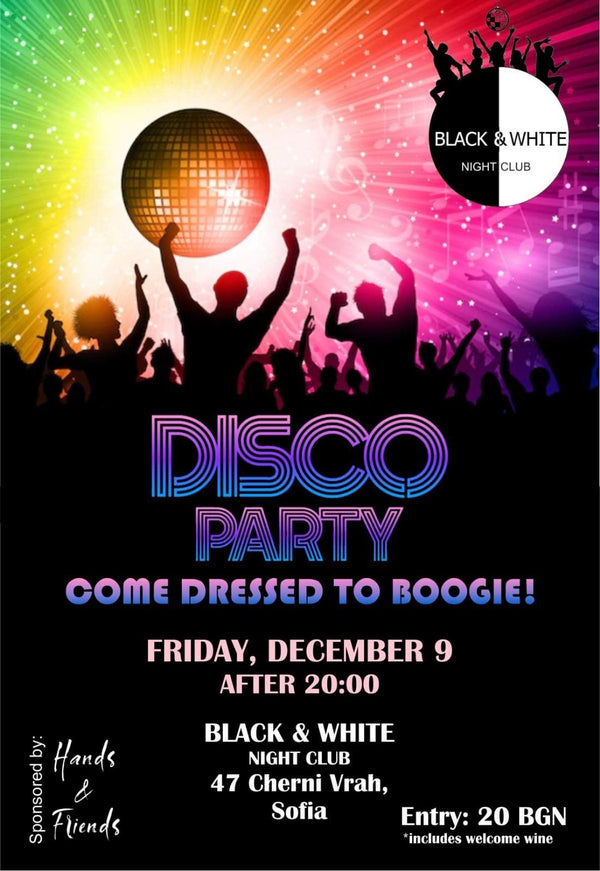 Tickets for: DISCO PARTY Come Dressed To Boogie! BY Hands & Friends
