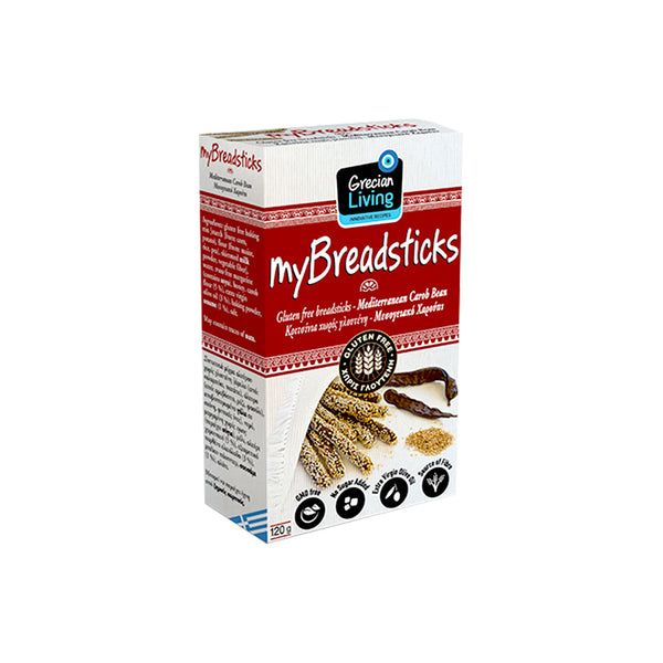 GLUTEN FREE BREADSTICKS – MEDITERRANEAN CAROB BEAN