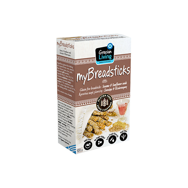 GLUTEN FREE BREADSTICKS – SESAME AND SUNFLOWER SEEDS